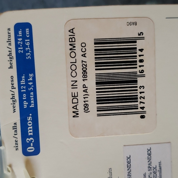 Gerber 4 pack baby socks 0-3 months - Picture 5 of 5